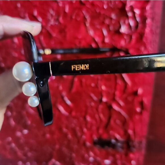Fendi Women\'s Sunglasses in Black with Pearl Accent FF0296/S 8071R 140 main image 4